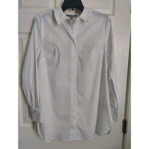 Marled Reunited Clothing White Button Down Tunic Shirt – NWT